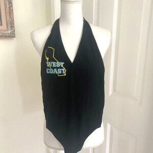Genuine Spirit Hype & Vice UCLA Bodysuit Black  CA West Coast Graphic Size M